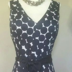 Summer Navy and white polka dot dress